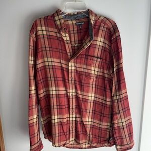 Toad &Co Red Plaid Button-Up Shirt